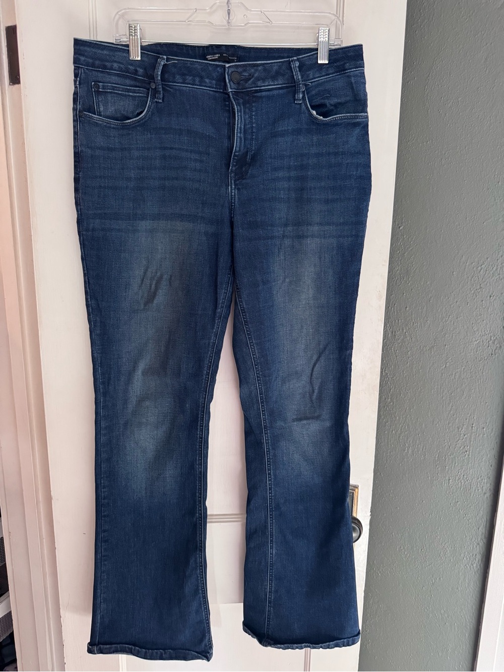Simply Vera VERAWANG Women’s Mid-Rise Dark Blue Bootcut Jeans Size 14